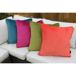 Load image into Gallery viewer, McAlister Textiles Matt Lime Green Piped Velvet Cushion Cushions and Covers 
