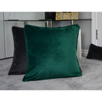 Load image into Gallery viewer, McAlister Textiles Matt Emerald Green Piped Velvet Cushion Cushions and Covers 
