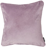 Load image into Gallery viewer, McAlister Textiles Matt Lilac Purple Velvet 43cm x 43cm Piped Cushion Sets Cushions and Covers 
