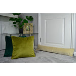 Load image into Gallery viewer, McAlister Textiles Matt Lime Green Piped Velvet Cushion Cushions and Covers 
