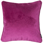 Load image into Gallery viewer, McAlister Textiles Matt Fuchsia Pink Velvet 43cm x 43cm Piped Cushion Sets Cushions and Covers 
