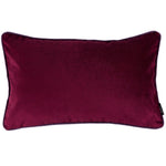 Load image into Gallery viewer, McAlister Textiles Matt Wine Red Contrast Piped Velvet Cushion Cushions and Covers 
