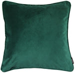 Load image into Gallery viewer, McAlister Textiles Matt Emerald Green Velvet 43cm x 43cm Piped Cushion Sets Cushions and Covers 
