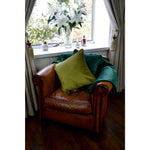 Load image into Gallery viewer, McAlister Textiles Matt Emerald Green Piped Velvet Cushion Cushions and Covers 
