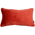 Load image into Gallery viewer, McAlister Textiles Matt Rust Red Orange Piped Velvet Cushion Cushions and Covers 
