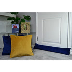 Load image into Gallery viewer, McAlister Textiles Matt Navy Blue Piped Velvet Cushion Cushions and Covers 
