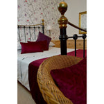 Load image into Gallery viewer, McAlister Textiles Matt Wine Red Contrast Piped Velvet Cushion Cushions and Covers 
