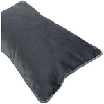 Load image into Gallery viewer, McAlister Textiles Matt Charcoal Grey Contrast Piped Velvet Cushion Cushions and Covers 
