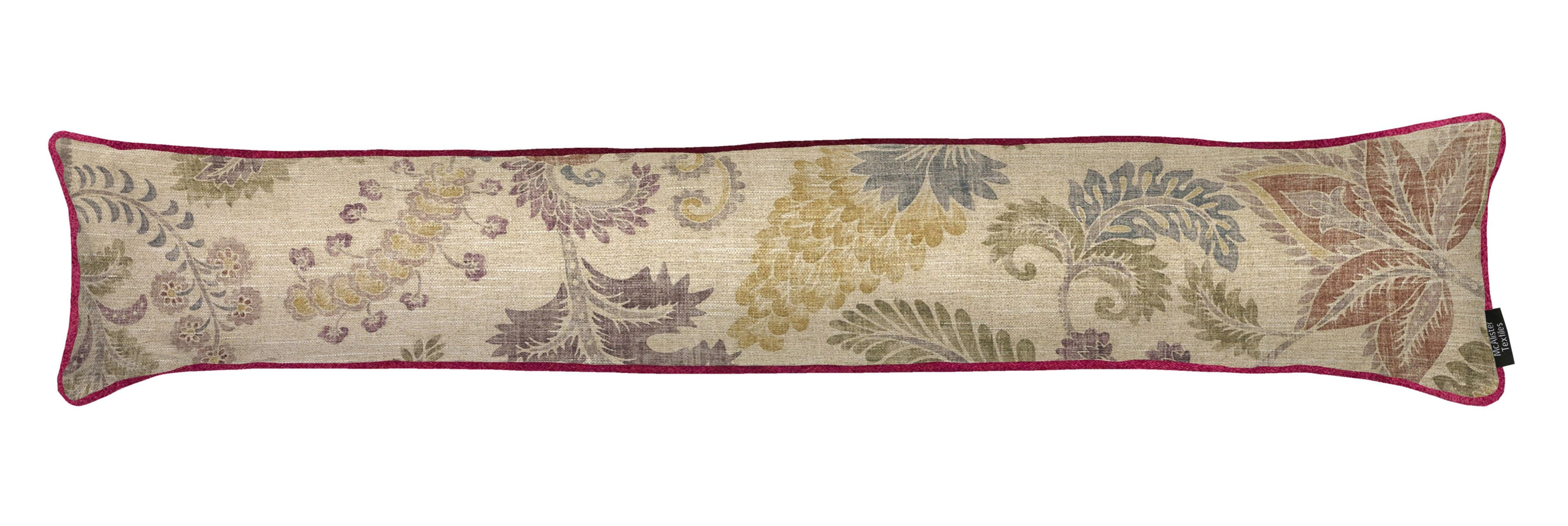 McAlister Textiles Floris Vintage Floral Linen Draught Excluder Draught Excluders 