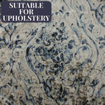 Load image into Gallery viewer, McAlister Textiles Renaissance Navy Blue Printed Velvet Fabric Fabrics 1/2 Metre 
