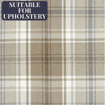 Load image into Gallery viewer, McAlister Textiles Angus Beige Cream Tartan Check Curtain Fabric Fabrics 
