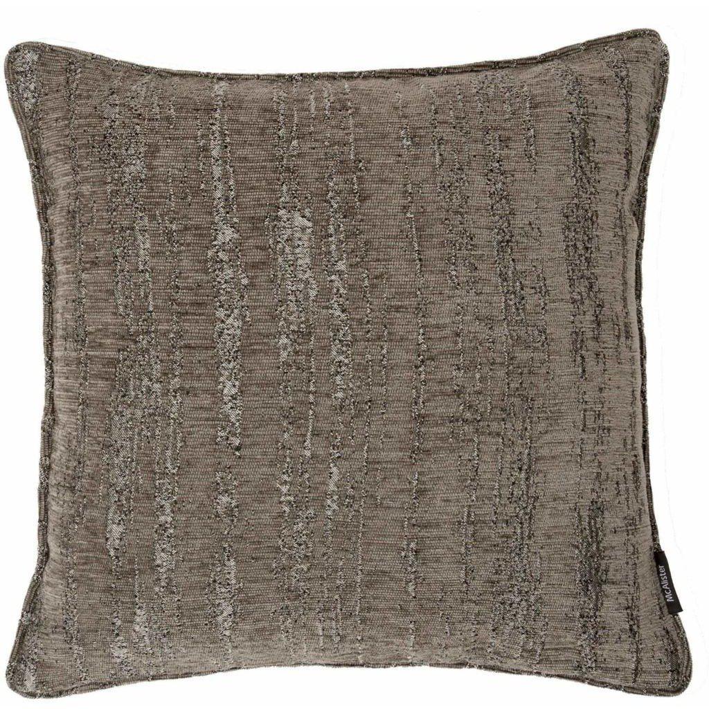 McAlister Textiles Textured Chenille Charcoal Grey Cushion Cushions and Covers Cover Only 43cm x 43cm 