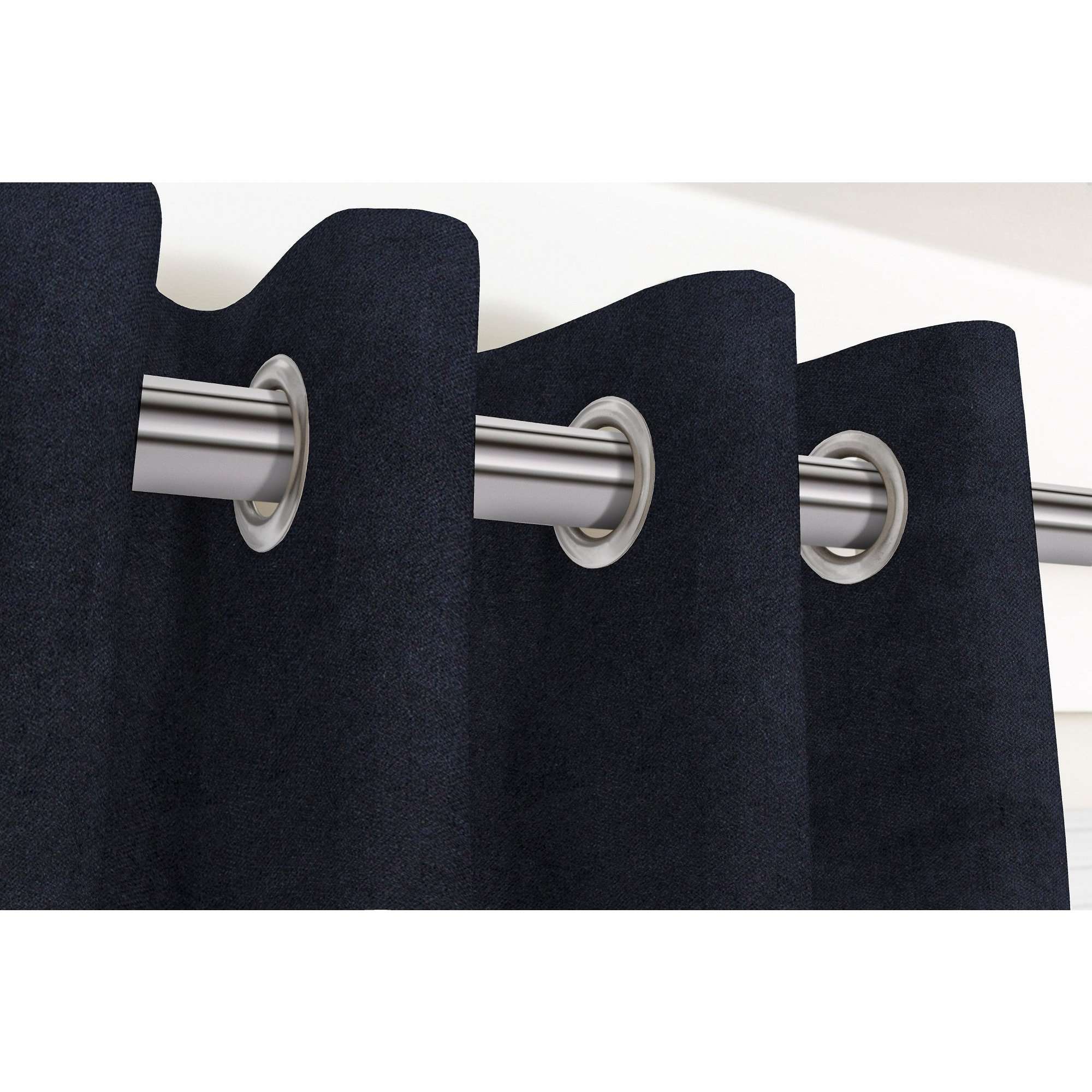 McAlister Textiles Matt Black Velvet Curtains Tailored Curtains 