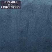 Matt Petrol Blue Velvet Fabric