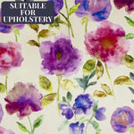 Load image into Gallery viewer, McAlister Textiles Renoir Floral Violet Purple Velvet Fabric Fabrics 
