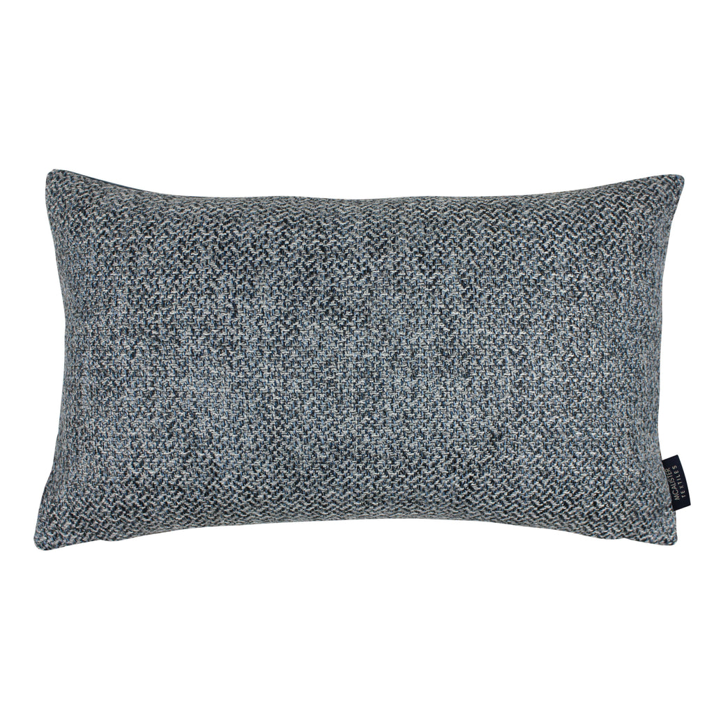 McAlister Textiles Harris Tweed Pillow - Blue & Grey Pillow Cover Only 50cm x 30cm 