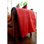 Load image into Gallery viewer, McAlister Textiles Matt Rust Red Orange Velvet Fabric Fabrics 
