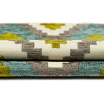 Load image into Gallery viewer, McAlister Textiles Navajo Blue + Lime Green Striped Fabric Fabrics 
