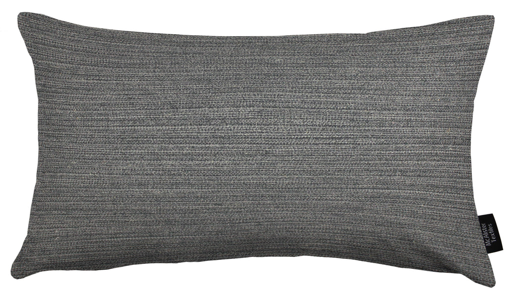 McAlister Textiles Hamleton Charcoal Grey Textured Plain Pillow Pillow Cover Only 50cm x 30cm 