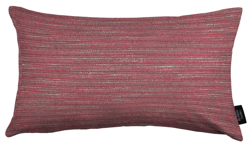 McAlister Textiles Hamleton Red Textured Plain Pillow Pillow Cover Only 50cm x 30cm 