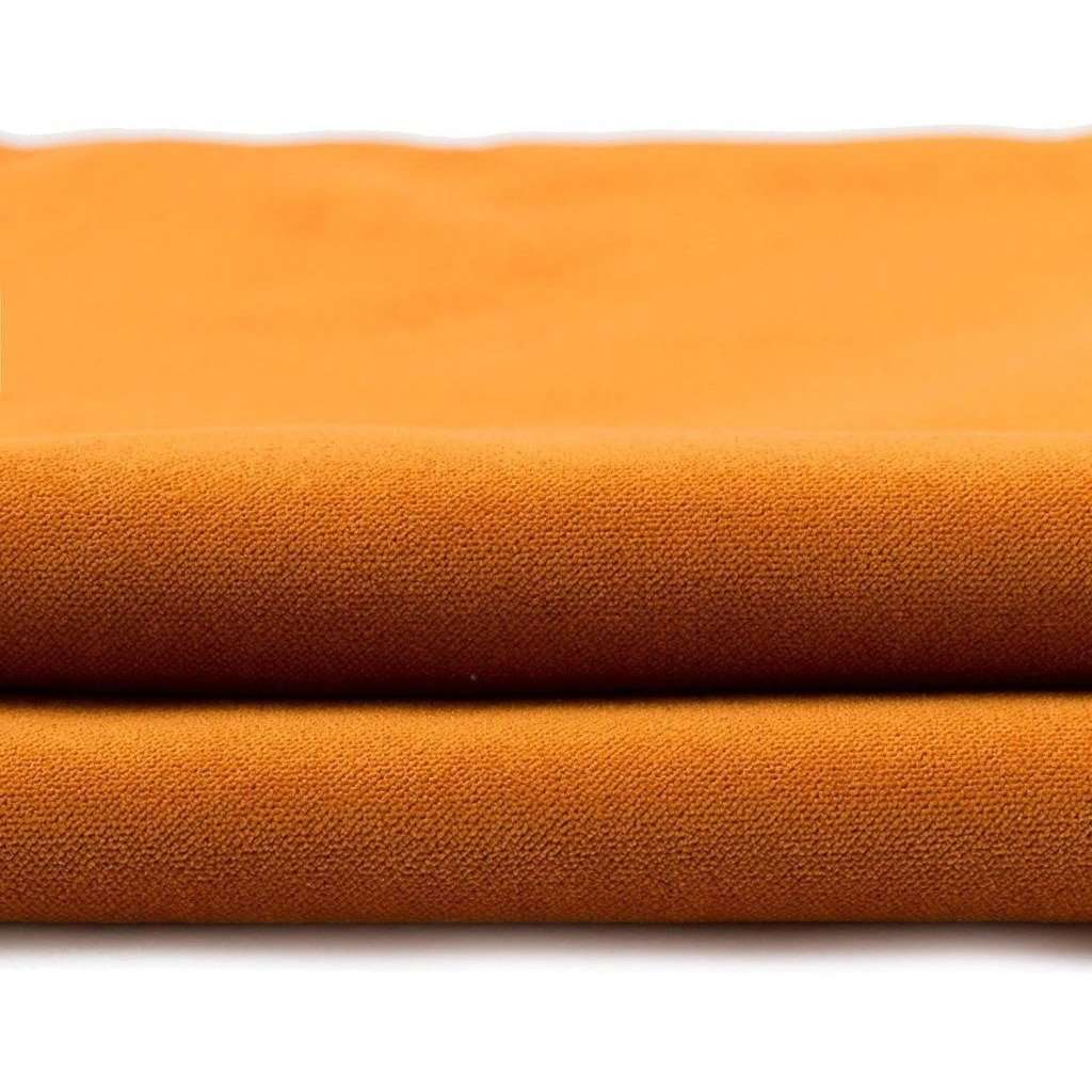 SWATCH 4” X 7” - Burnout Velvet Floral Upholstery Fabric- Burnt Orange Rust  Red