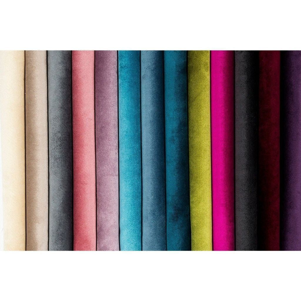 McAlister Textiles Matt Blue Teal Velvet Fabric Fabrics 