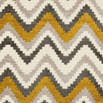 Load image into Gallery viewer, McAlister Textiles Navajo Yellow+ Grey Striped Fabric Fabrics 1 Metre 
