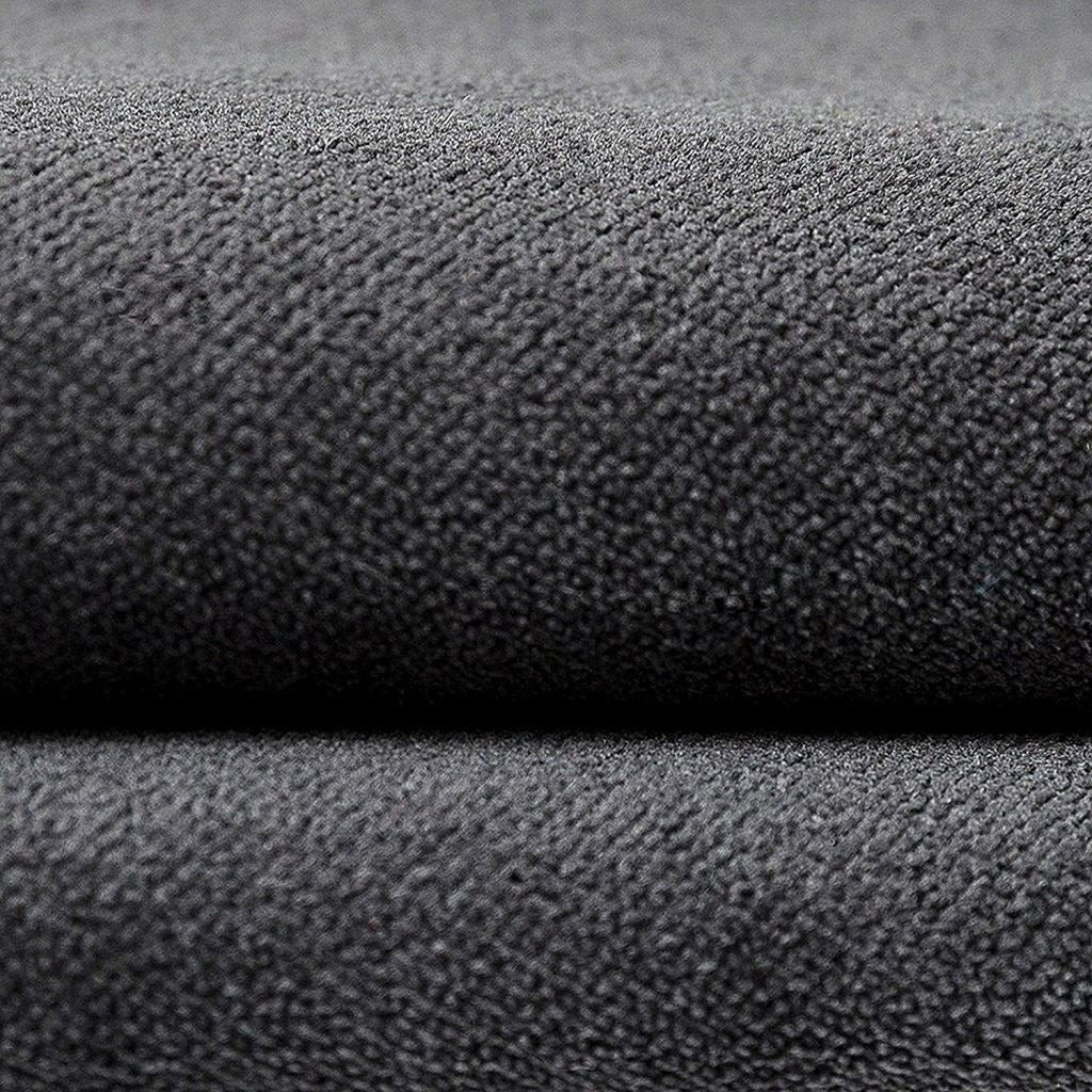 Charcoal Velvet Upholstery Fabric By The Yard - 56" Wide Polyester Micro Plush