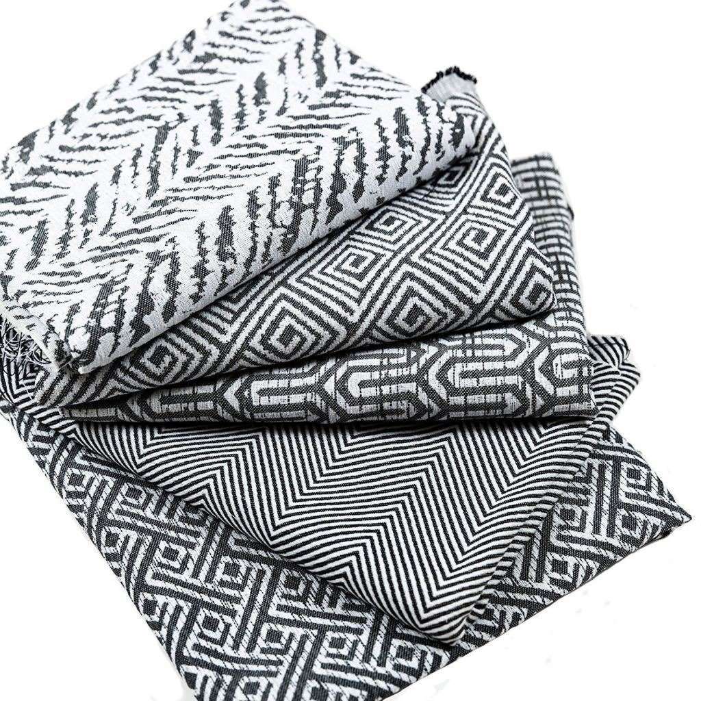 McAlister Textiles Costa Rica Black + White Fabric Fabrics 
