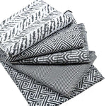 Load image into Gallery viewer, McAlister Textiles Herringbone Twill Black + White Fabric Fabrics 

