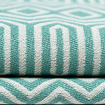 Load image into Gallery viewer, McAlister Textiles Colorado Geometric Duck Egg Blue Fabric Fabrics 
