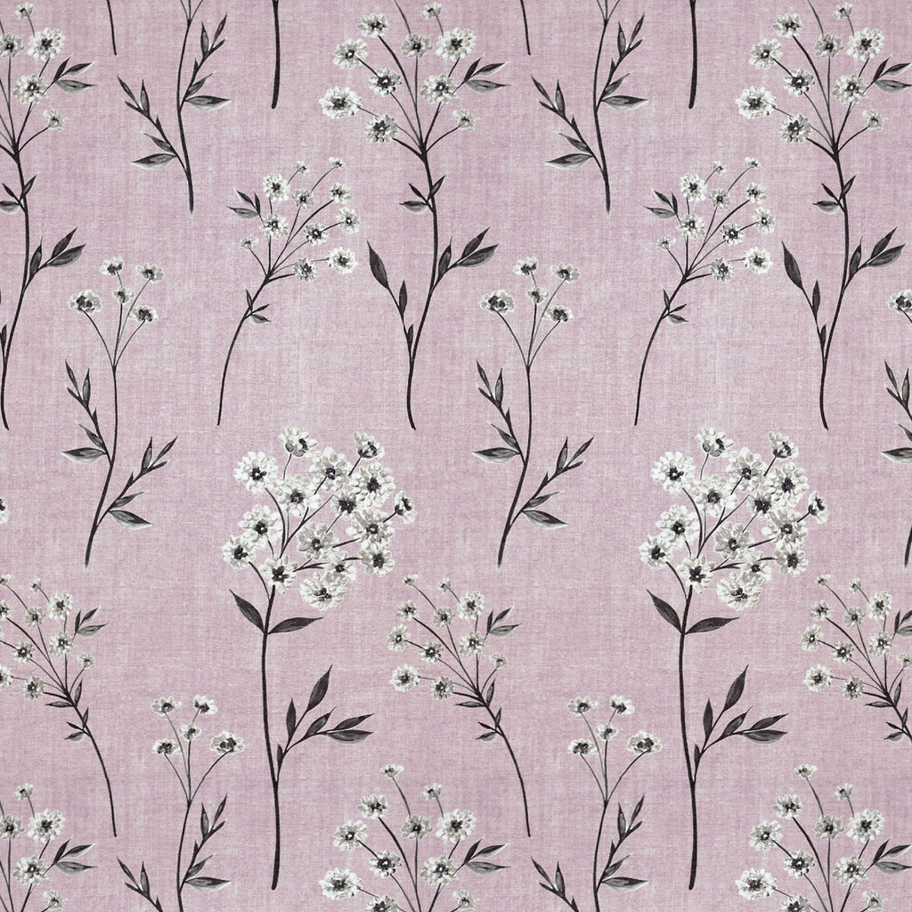 McAlister Textiles Meadow Blush Pink Floral Cotton Print Fabric Fabrics 1/2 Metre 