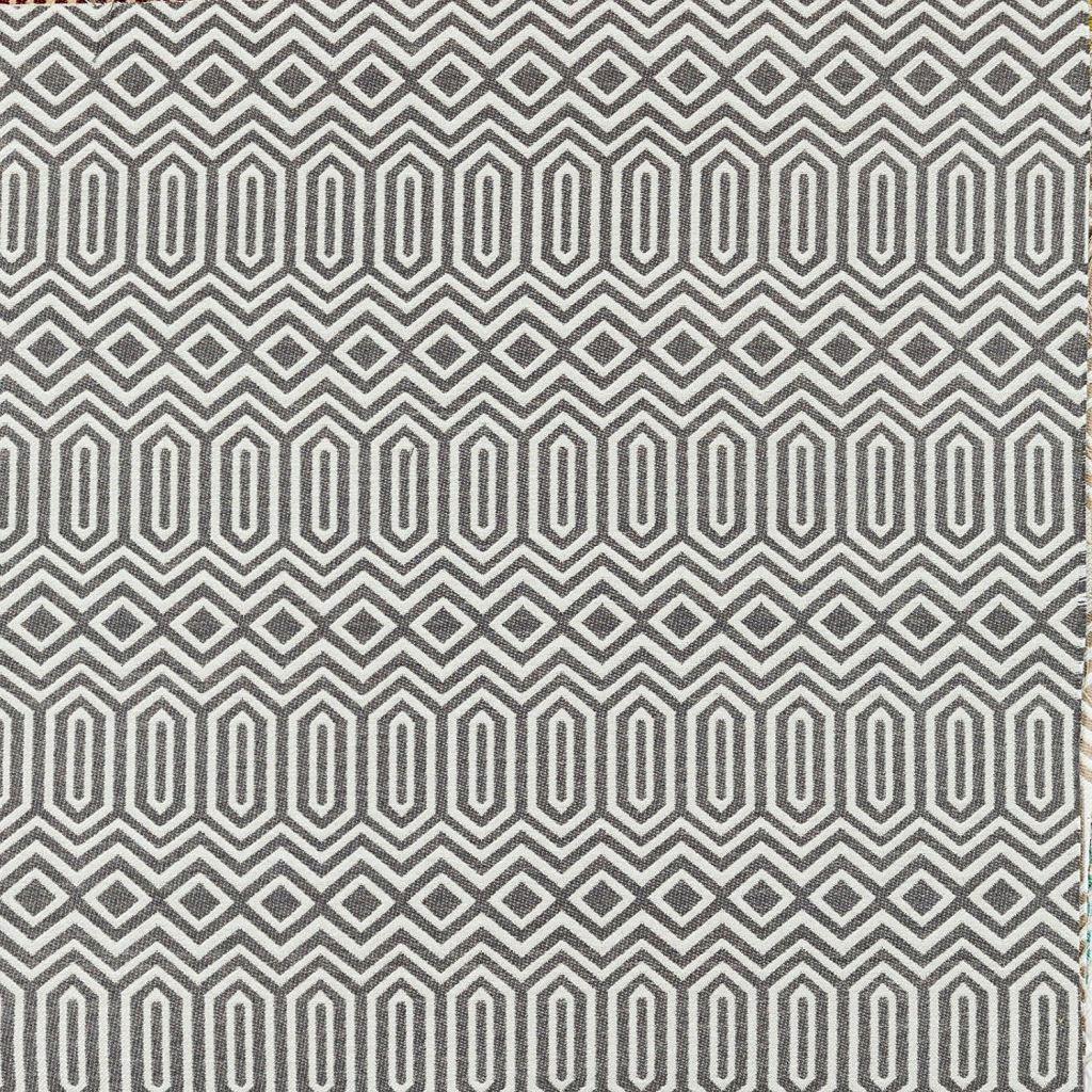 McAlister Textiles Colorado Geometric Charcoal Grey Fabric Fabrics 1 Metre 