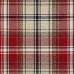Load image into Gallery viewer, McAlister Textiles Angus Red + White Tartan Check Curtain Fabric Fabrics 1/2 Metre 
