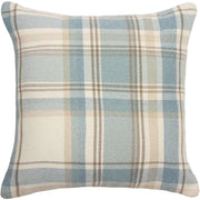 Heritage Duck Egg Blue Tartan Cushion
