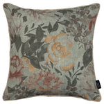 Load image into Gallery viewer, McAlister Textiles Blooma Green, Pink and Ochre Floral Cushion Cushions and Covers Cover Only 43cm x 43cm 
