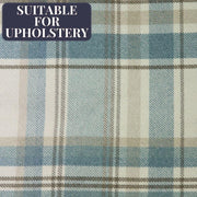 Heritage Tartan Duck Egg Blue Curtain Fabric