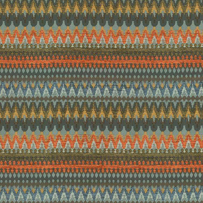 McAlister Textiles Curitiba Aztec Orange + Teal Fabric Fabrics 1 Metre 