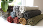 Load image into Gallery viewer, McAlister Textiles Highlands Rustic Plain Charcoal Grey Fabric Fabrics 
