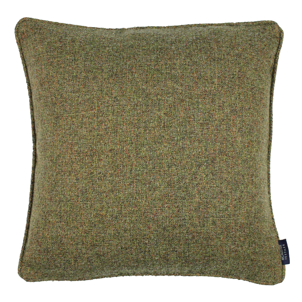 McAlister Textiles Highlands Forest Green Textured Plain Cushion Cushions and Covers Cover Only 43cm x 43cm 