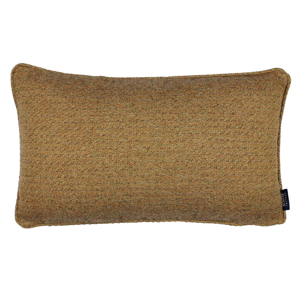McAlister Textiles Highlands Ochre Textured Plain Pillow Pillow Cover Only 50cm x 30cm 