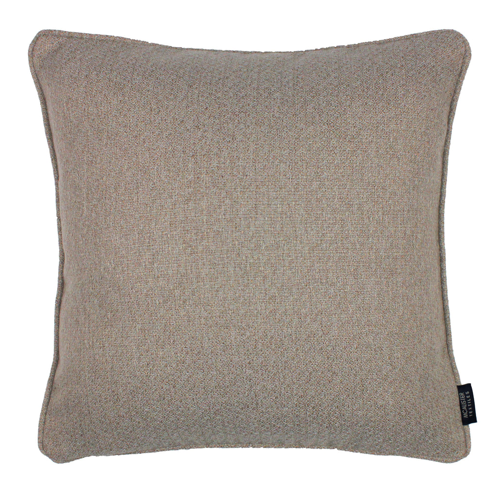 McAlister Textiles Highlands Taupe Textured Plain Cushion Cushions and Covers Cover Only 43cm x 43cm 