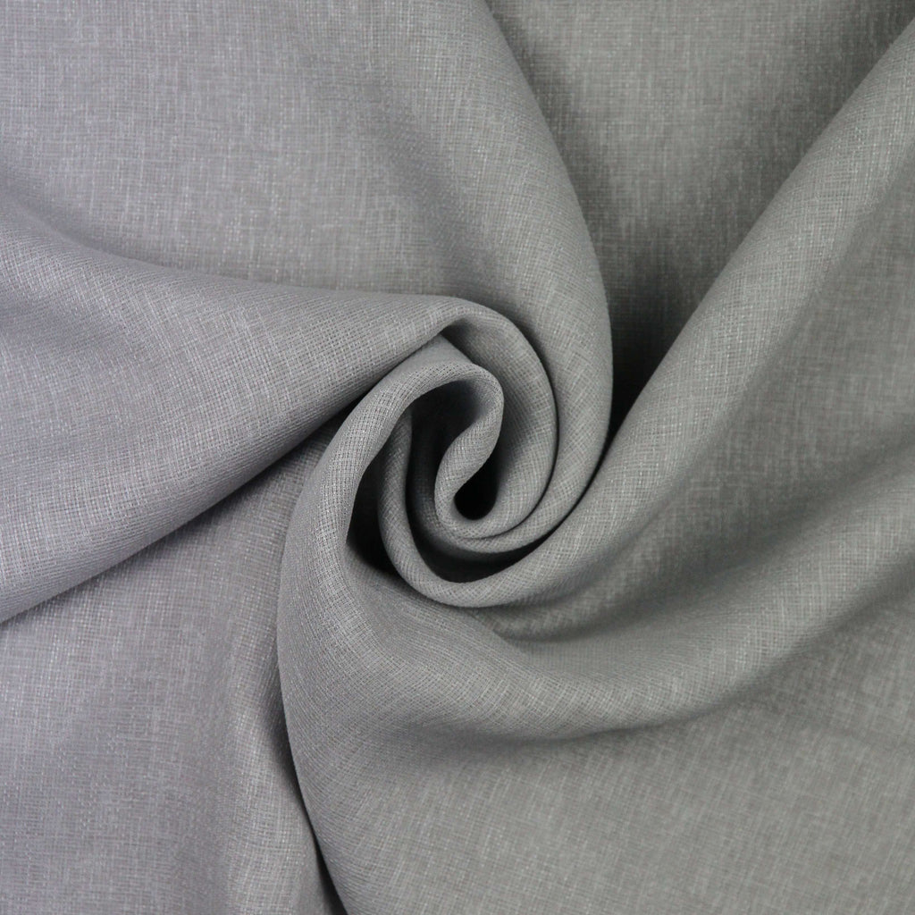 McAlister Textiles Momentum Silver Grey Contract Unlined Voile Curtain Panel Tailored Curtains 