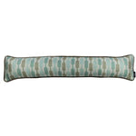 Load image into Gallery viewer, McAlister Textiles Lotta Duck Egg Blue + Beige Draught Excluder Draught Excluders 18 x 80cm 
