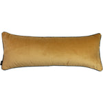Load image into Gallery viewer, McAlister Textiles Deluxe Velvet Large Yellow + Grey Bed Pillow Large Boudoir Cushions 
