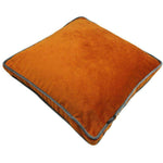 Load image into Gallery viewer, McAlister Textiles Deluxe Velvet Burnt Orange Box Cushion 43cm x 43cm x 3cm Box Cushions 
