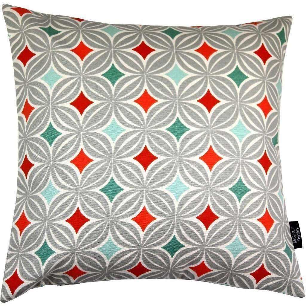 McAlister Textiles Laila Cotton Print Burnt Orange Cushion Cushions and Covers Cover Only 43cm x 43cm 