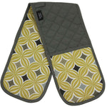 Load image into Gallery viewer, McAlister Textiles Laila Yellow Cotton Print Double Oven Mitts Kitchen Accessories 
