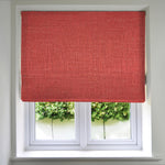 Load image into Gallery viewer, McAlister Textiles Linea Red Textured Roman Blinds Roman Blinds Standard Lining 130cm x 200cm Red
