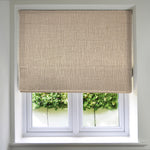 Load image into Gallery viewer, McAlister Textiles Linea Taupe Textured Roman Blinds Roman Blinds Standard Lining 130cm x 200cm Taupe
